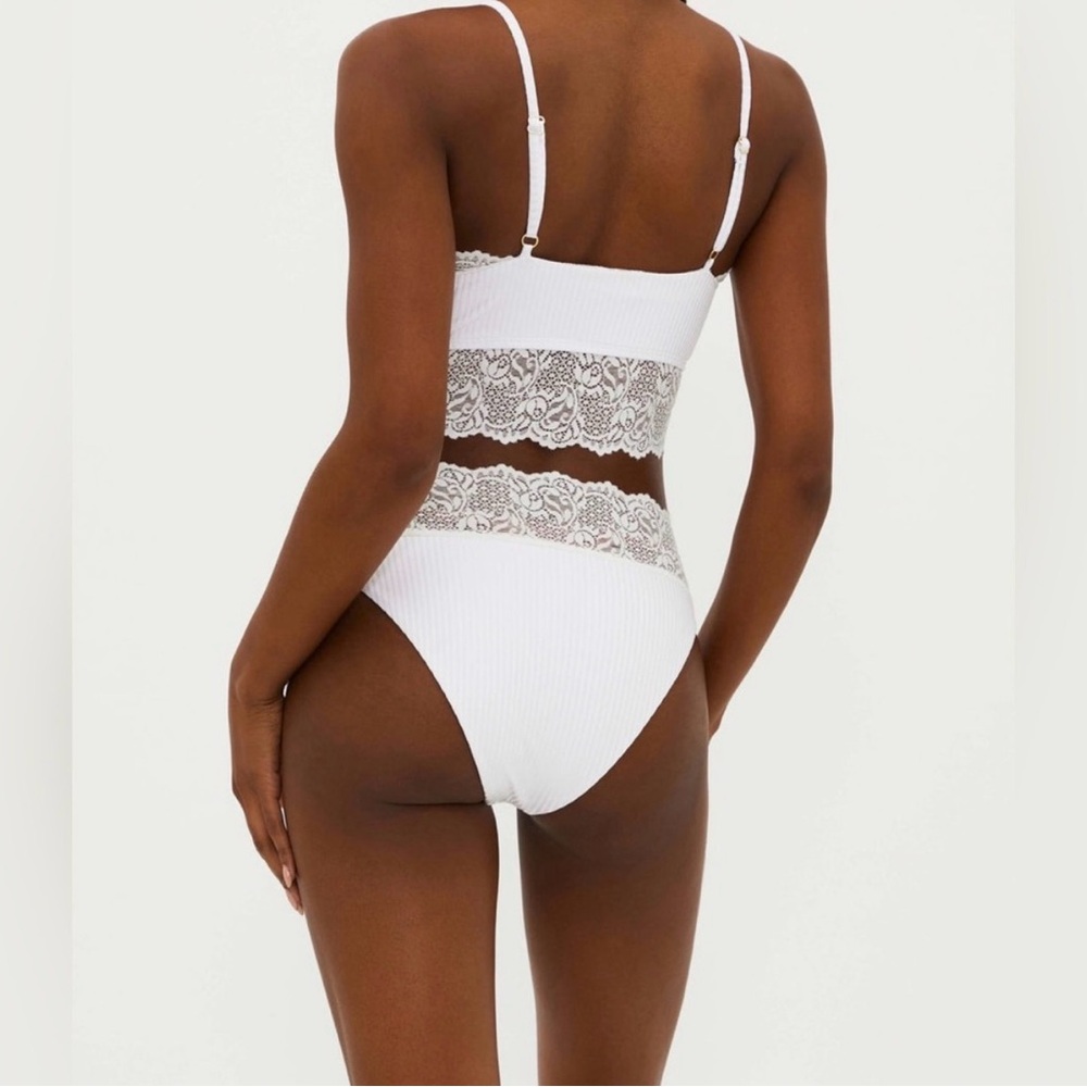 Beach Riot White Lace Trim Bikini - Picture 6 of 11